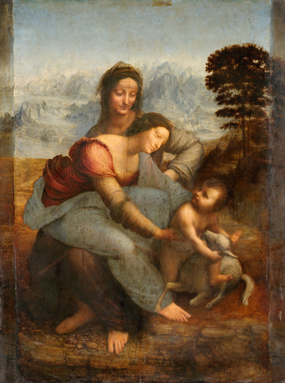 Sant'Anna, la Vergine e il Bambino con l'agnellino - Wikipedia