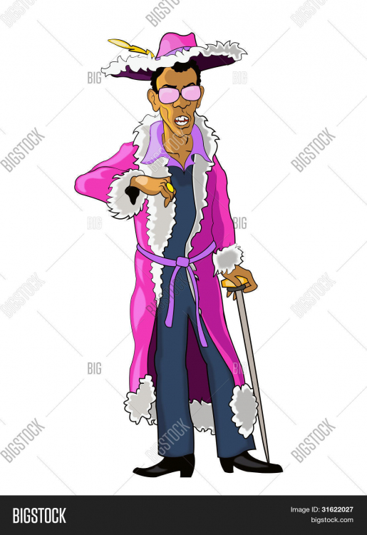 Black Pimp Cartoon. Vector & Photo (Free Trial) | Bigstock