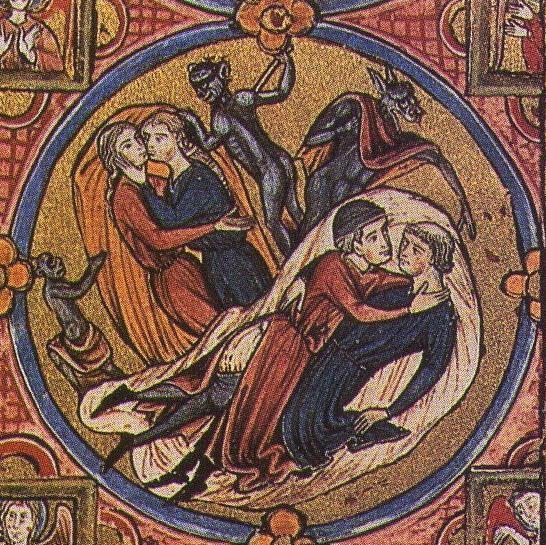 Risultati immagini per omoerotismo arte medievale