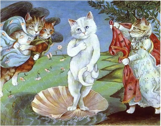 Susan+Herbert+_+gatos+na+arte+_+cats+in+