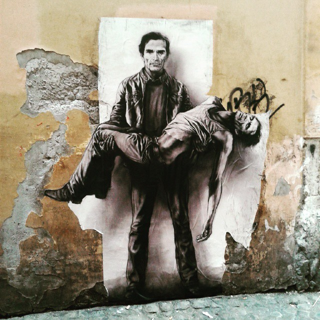 Risultati immagini per murales pasolini