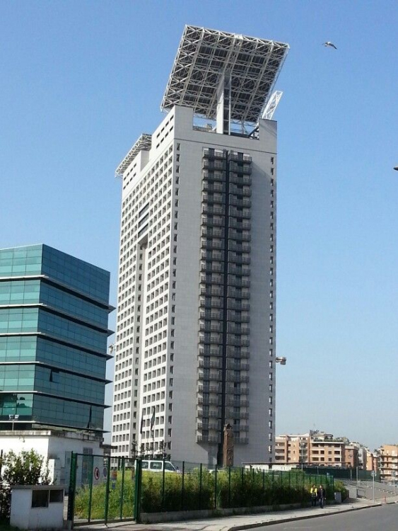 Rome's only luxury residential skyscraper, the Eurosky Tower ...