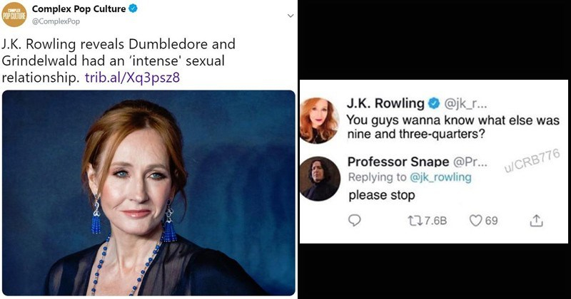 JK Rowling Is Back In The Meme Spotlight For Revealing Dumbledore ...