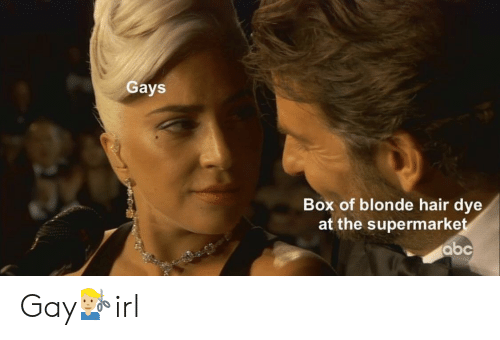 Gays Box of Blonde Hair Dye at the Supermarke Abc Gay💇🏼‍♂️irl ...