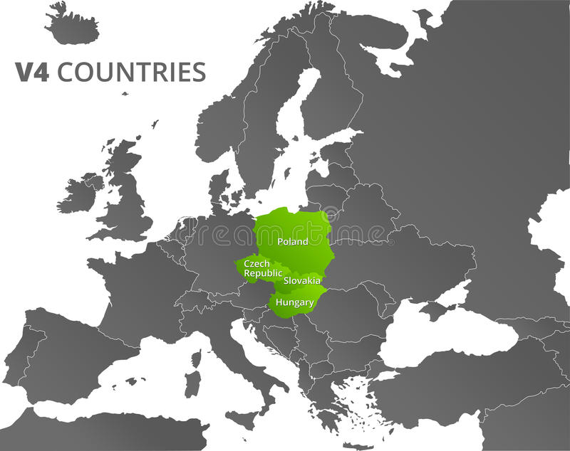 mappa-dei-paesi-del-gruppo-v-di-visegrad